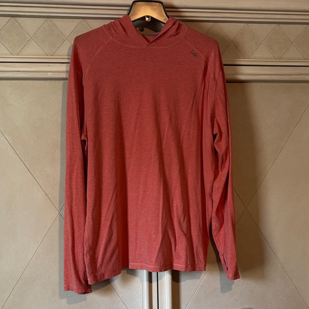 Men's Casual Red Long Sleeve Tee